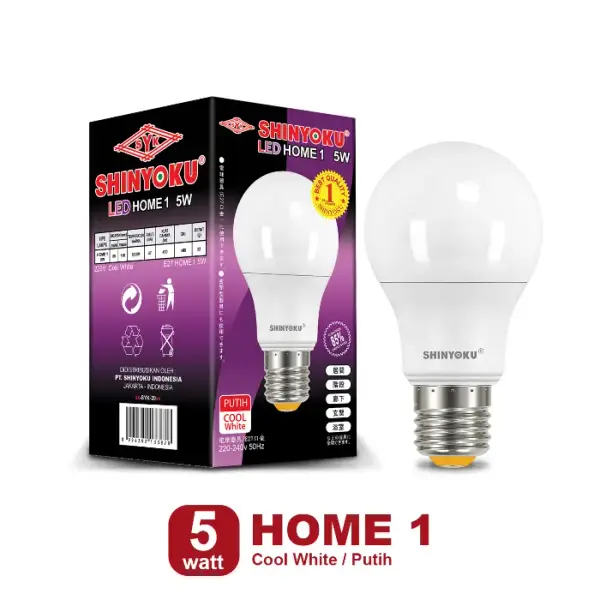 Shinyoku Lampu LED Home 1 (5W) - Putih