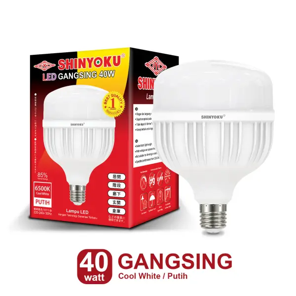 Shinyoku Lampu LED Gangsing 40W - Putih