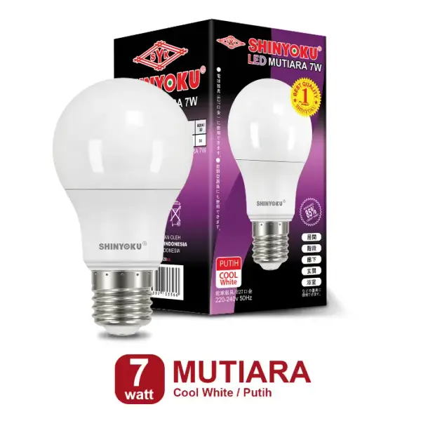 Shinyoku Lampu LED Mutiara 7W - Putih