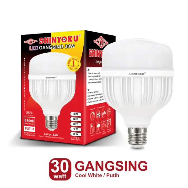 Shinyoku Lampu LED Gangsing 30W - Putih