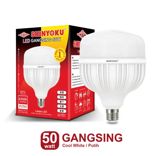 Shinyoku Lampu LED Gangsing 50W - Putih